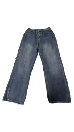 ダークブルーワイドレッグデニム