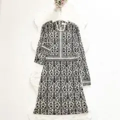 TORYBURCH*トリーバーチ　シルク100%　総柄ワンピース　ロング　花柄