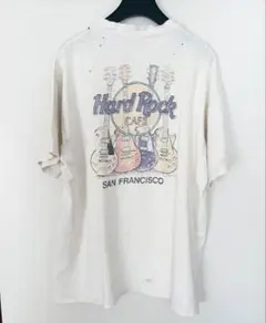 鬼フェード 90s USA製 ハードロックカフェ 両面プリントTシャツ XL 