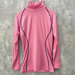 ✨良品✨ アンダーアーマー MD ヒートギア フィッティド ロングシャツ ピンク