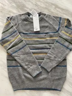 早い者勝ち　最終値下げ　新品タグ付き　クロコダイル　ストライプ セーター M