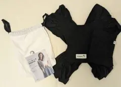 コニー　抱っこ紐　スワドル　黒　XSサイズ　ブラック　オールシーズン用