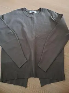 オペークドットクリップ 長袖ニット