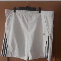 adidas ハーフパンツ ホワイト　XL