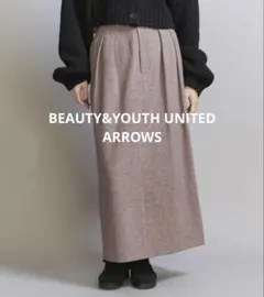【BEAUTY&YOUTH UNITED ARROWS】ネップツイードミドルSK