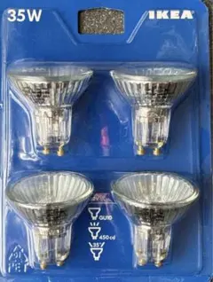 IKEA ハロゲン電球 35W GU10電球 4個セット