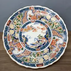 D-5 絢爛豪華 色絵 大皿 飾り皿 盛り皿 和食器 古伊万里 九谷焼 様式