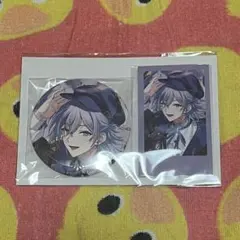 にじさんじ 星導ショウ 誕生日 2025 箔押し缶バッジ チェキ風カード