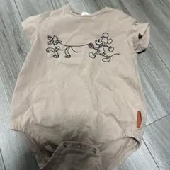 BREEZE ミッキー イラストロンパース 80 ブリーズ ディズニー ベビー