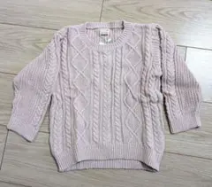 プティマイン　ケーブルニット　新品未使用