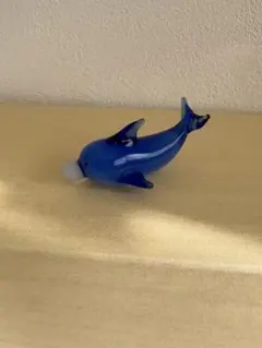 ガラス製 イルカ ミニチュア 置物