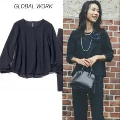 GLOBAL WORK スゴラクストレッチブラウス