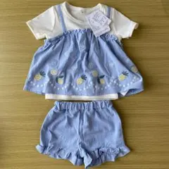 【新品未使用】ベビー服 セットアップ 70cm パイナップル柄のサムネイル