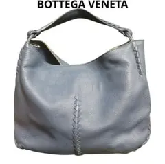 美品 ボッテガヴェネタ チェルボ ミディアム ホーボーバッグ　ネイビー系