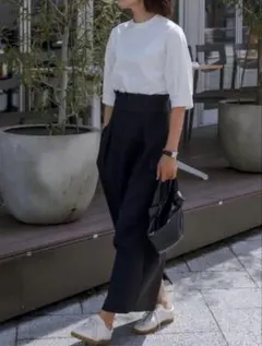 新品タグ付き FREY EASY COCOON SKIRT Mサイズ ネイビー - メルカリ