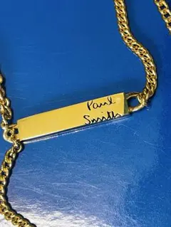 Paul Smith サインプレート チェーンネックレス　ゴールドのサムネイル