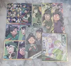忍たま　立花仙蔵　綾部喜八郎　作法　ブロマイド　和紙ステッカー　色紙　雪の日