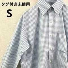 未使用 OLD ユニクロ ファインブロードシャツ 長袖 チェック ノンアイロン
