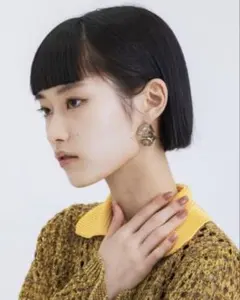 TOGA シルバースクエアピアス