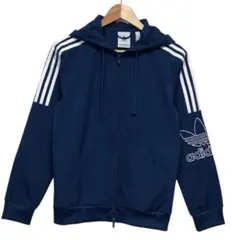 adidas アディダス　ビンテージトラックジャケットパーカー　トレフォイルロゴ