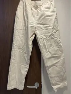 無印良品 無印 MUJI アイボリー キナリ イージーパンツ コットン パンツ