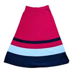 TOMMY HILFIGER 美品ストライプ ニットスカート XS