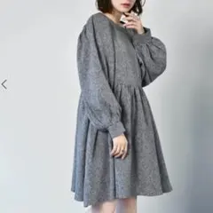 RETRO GIRL レトロガール　ツィードチュニック　ワンピース　パフスリーブ