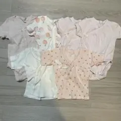 UNIQLO・西松屋 新生児肌着 6枚セット 50〜60 女の子