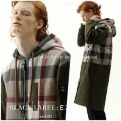 【新品】ブラックレーベル　完売品【店舗限定】ミリタリーキルト コンビパーカー　Ｌ