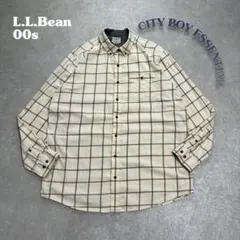 L.L.Bean ネルシャツ XL-TALL チェックシティボーイオーバーサイズ