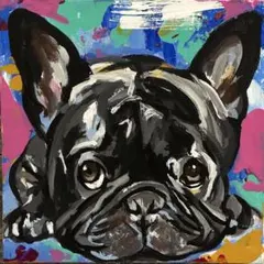 ボストンテリア 犬 キャンバスF6号 星咲BAEZ3 | Mercari