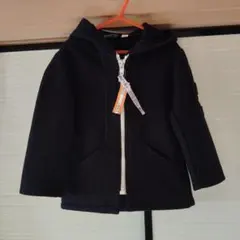 ネイビー フード付き ウールコートLeglazik フランス製 ジャケット