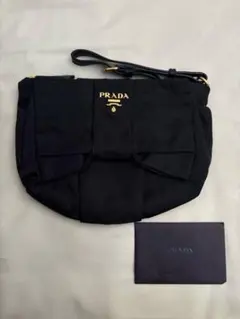 プラダ PRADAリボンポーチ