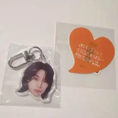 匿名配送】KO1KEYZ カプセルトイ 小野慶人 顔面アクキー ステッカー