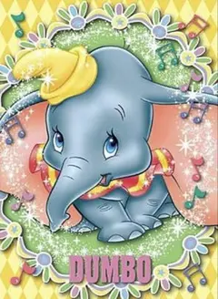 ダンボ ダイヤモンドアート完成品