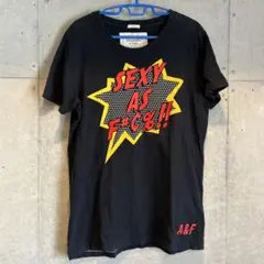 Abercrombie & Fitch Mサイズ 黒 グラフィックプリント