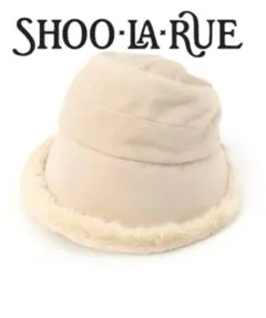 SHOO・LA・RUE コーデュロイ×フェイクファーすっぽりクロシェ