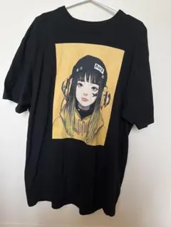 ロッキンスター ざしきわらし 描き下ろし Tシャツ　半袖　XL 黒のサムネイル
