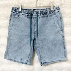 ベイフロー 爽やか ウォッシュ加工 デニム ハーフパンツ 夏 カジュアル 涼感のサムネイル