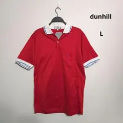 【新品タグ付き】dunhill ダンヒル ポロシャツ イタリア製 L 赤　ゴルフ