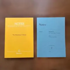 【未使用】ヘンレ社 & ベーレンライター社 五線紙ミニノート 2冊セット