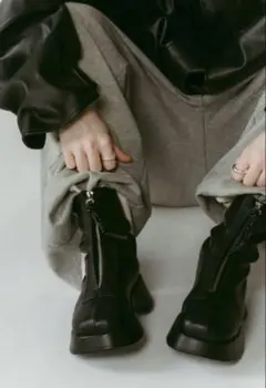 nyxu Studs long boots スエード ロングブーツ - メルカリ