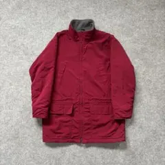 90s【M】L.L.Bean ウォームアップコート ナイロン フリース