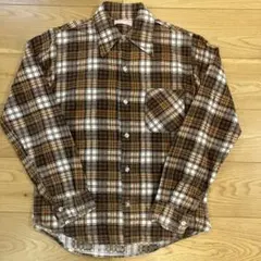 70〜80s プリネル 好配色 フェード チェックネル