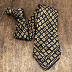 Elite creations ビンテージ ネクタイ 格子柄 シルク素材