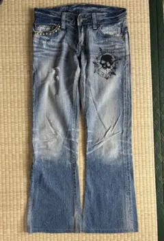 ✨希少✨ハラキリ × ベティーブープ コラボ デニム ジーンズ 28 刺繍 