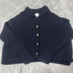 H&M 襟付きカーディガン