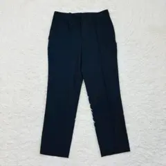 ユニクロ レディース スラックス ネイビー カジュアルパンツ W58 ズボン紺