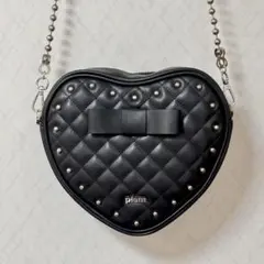 pium キルティングハートミニショルダー