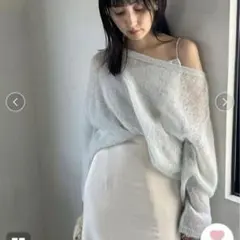 snidel シアーモヘアプルオーバー